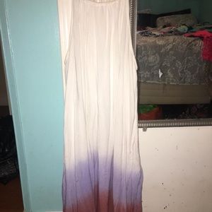 White dye tye  dress